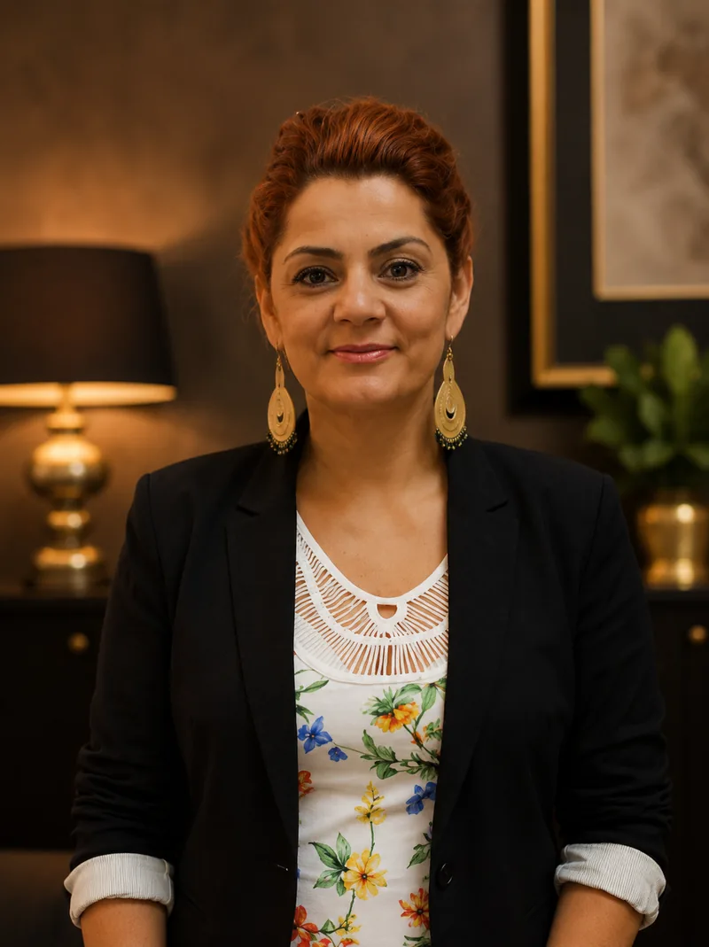 Retrato de Pra. Cida Rosa, pastora da Igreja Cristo Salva Interlagos